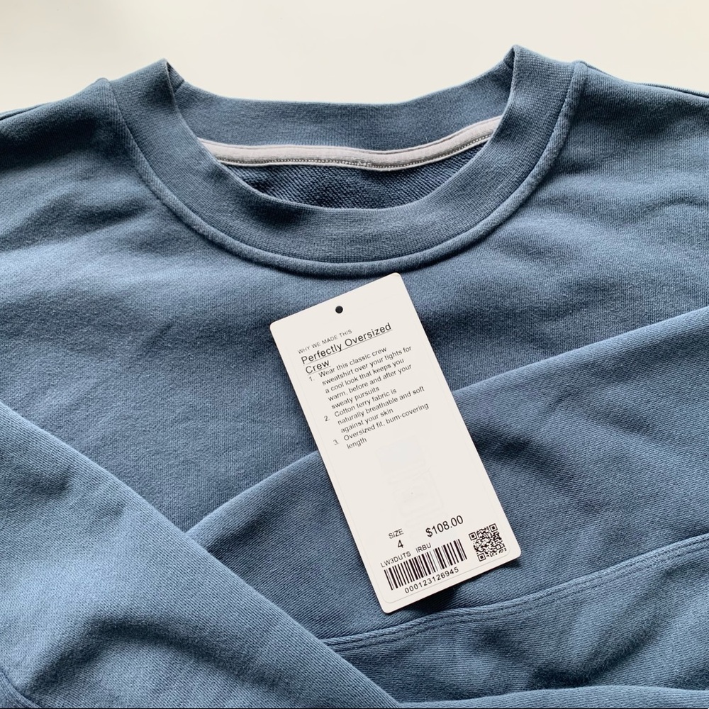 Lululemon perfectly oversized crew Excellent! Sz 4